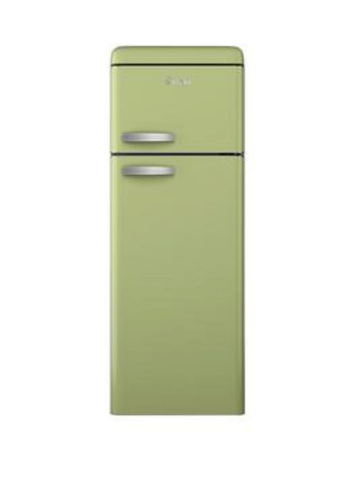 Swan Sr11010G 55Cm Retro Top Mount Fridge Freezer - Green Swan Sr11010G 55Cm Retro Top Mount Fridge Freezer - Green